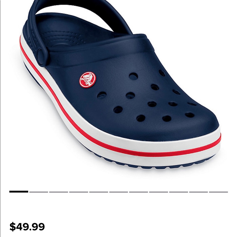 Navy Crocband Clog. Unisex